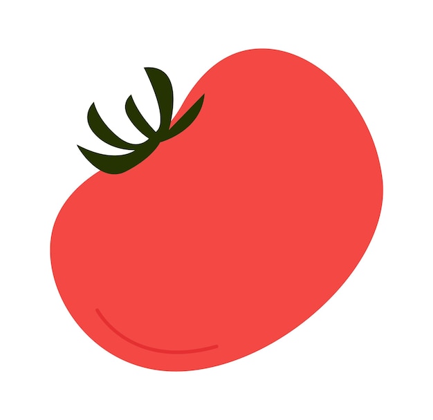 トマト フラット アイコン 健康的な有機食品 農業