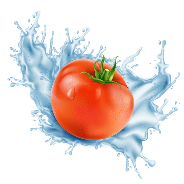 Tomato and fresh splash