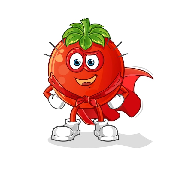 Tomato heroes vector. cartoon character