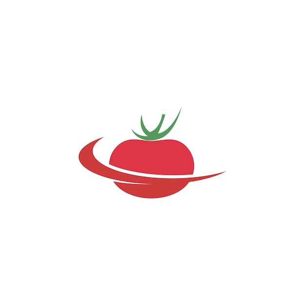 Векторная иллюстрация логотипа помидора