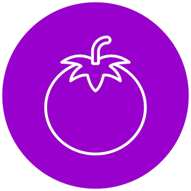 Vector tomato icon style