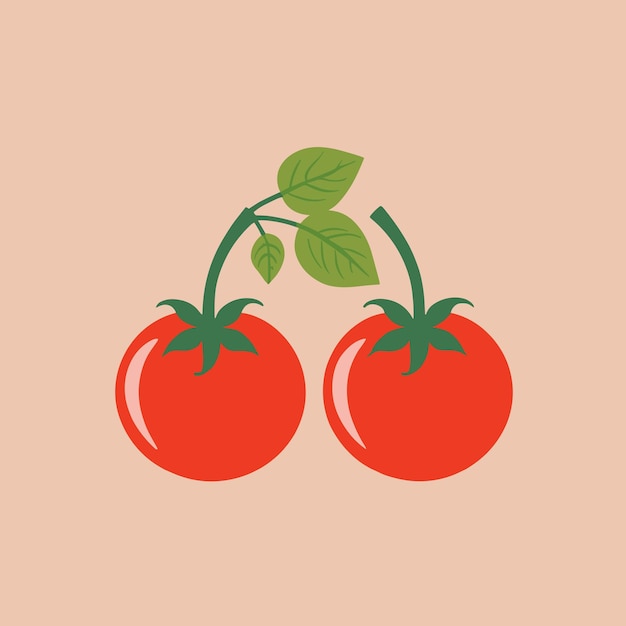 Tomato illustration cartoon clipart vector design