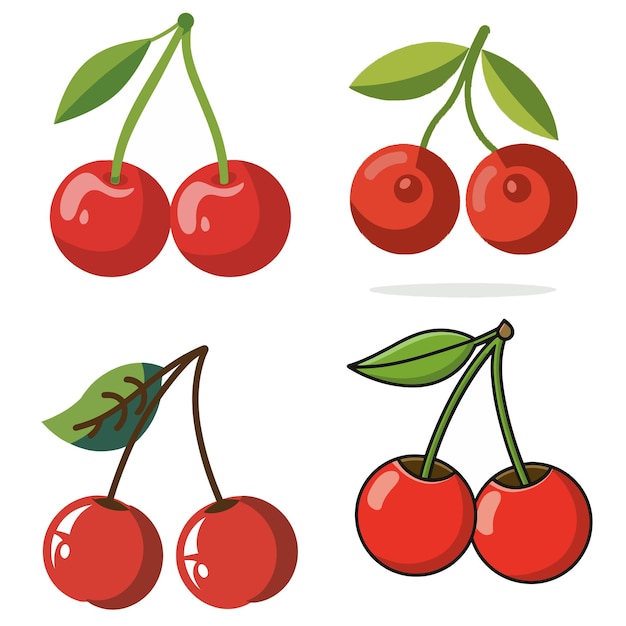 Tomato illustration set