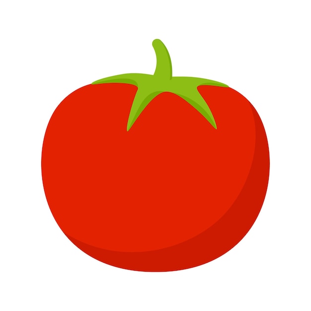 Pomodoro isolato su sfondo bianco