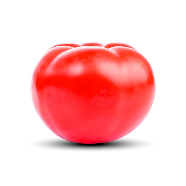 Tomato isolated on white background