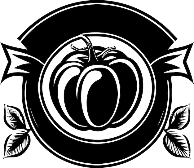 Tomato Logo Monochrome Design Style