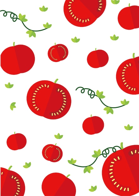 tomato pattern background