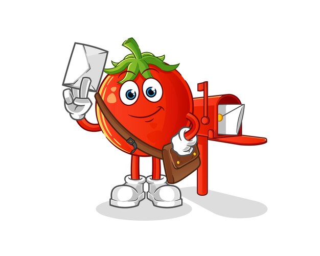 Tomato postman cartoon character