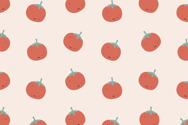 Tomato seamless pattern background