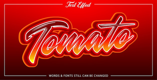 Tomato text effect style