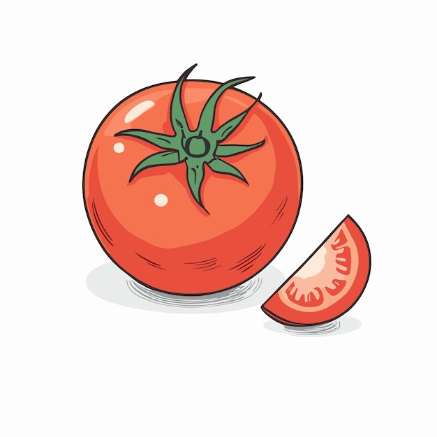 Vector tomato vector illustration cartoon design