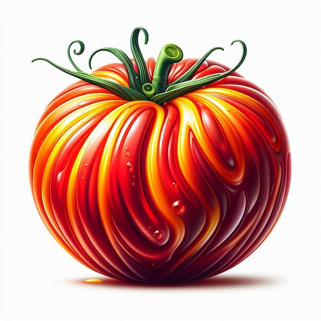 Vegetali di pomodoro illustrazione vettoriale immagine carta da parati icona avatar emoji