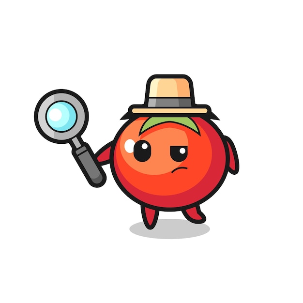 Tomatoes detective character is analyzing a case