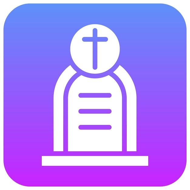 tomb vector icon illustration of funeral iconset