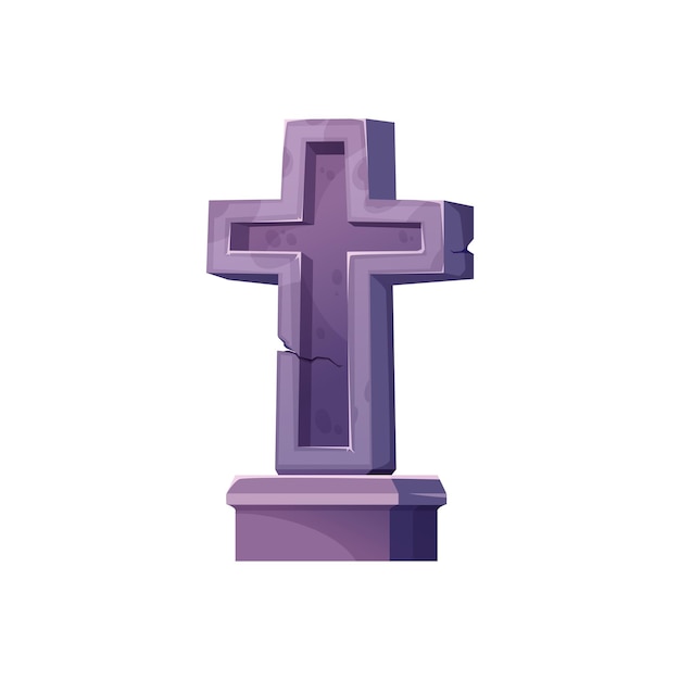 Tombstone or headstone isolated marker gravestone