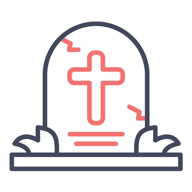 Tombstone Vector Illustration Style