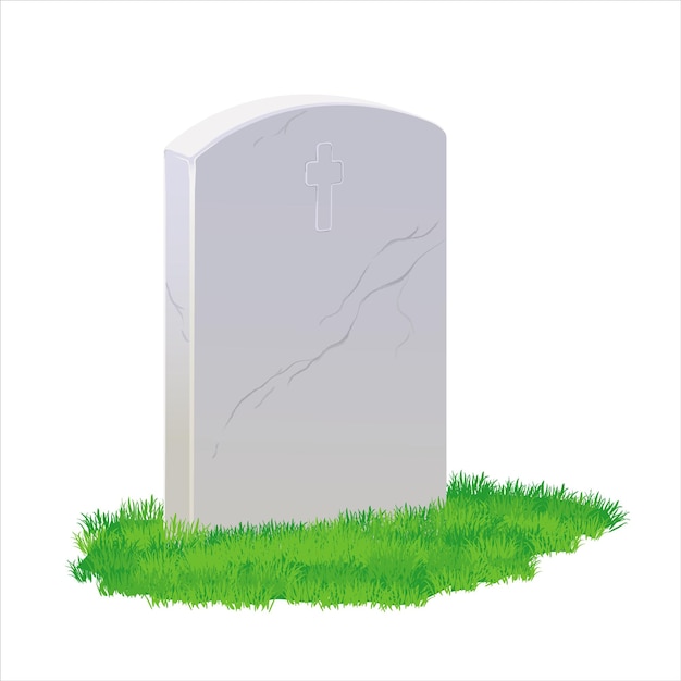 Vector tombstone on a white background vector