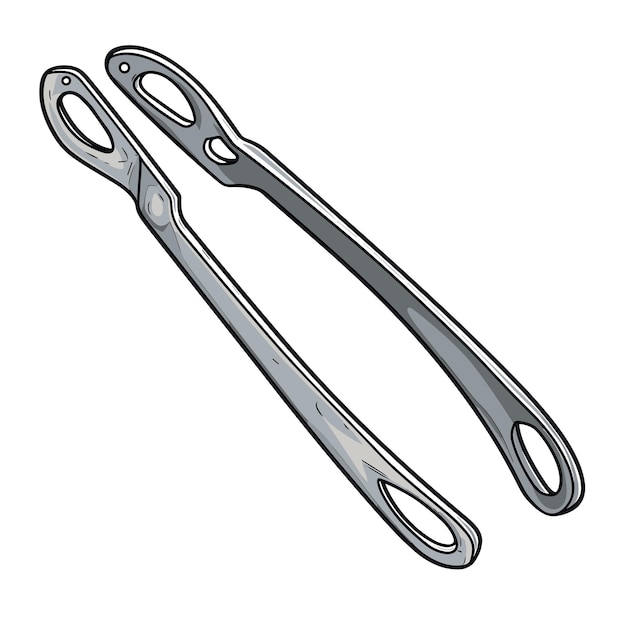 Vector tongs cartoon isolated on transparent background png cartoon