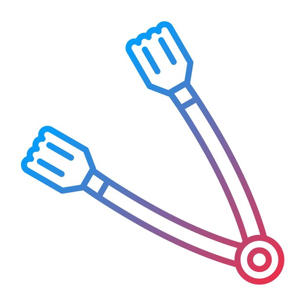 Vector tongs icon vector image can be used for bakery
