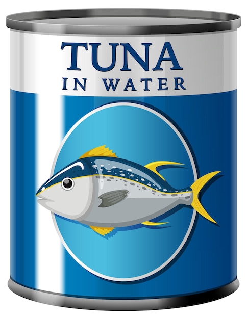 Tonijn in Tin Can Vector