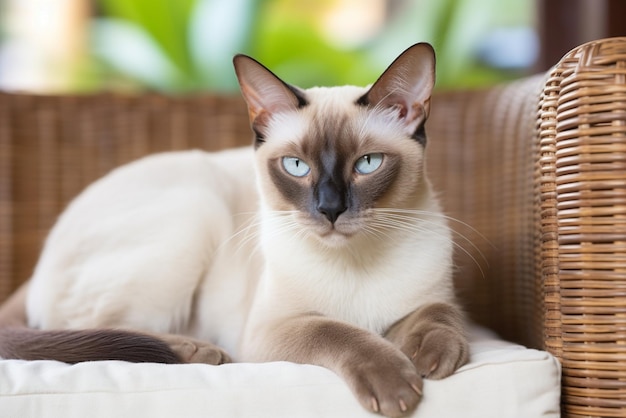 Vector tonkinese kitten