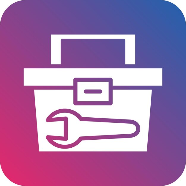 Vector tool box icon style