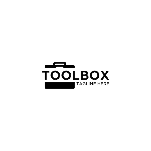 도구 상자 크리에이 티브 로고 사인 디자인