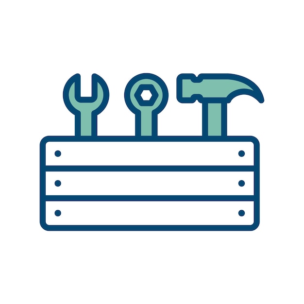 toolbox icon vector ontwerp sjabloon op witte achtergrond