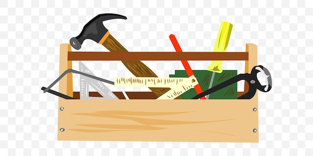 Toolbox isolated illustration