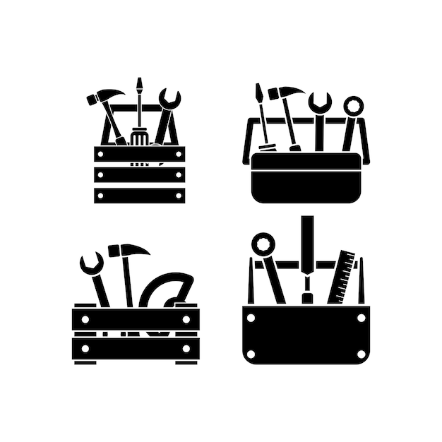 Toolbox pictogram decorontwerp illustratie geïsoleerd