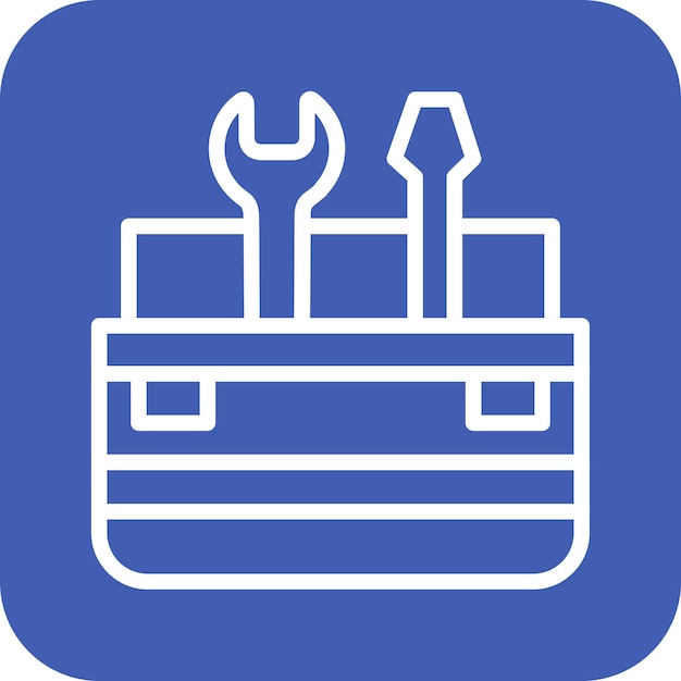 Toolbox vector icoontje illustratie van Car Repair icoonset