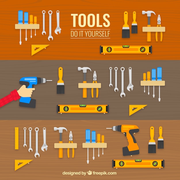 Vettore icone tools