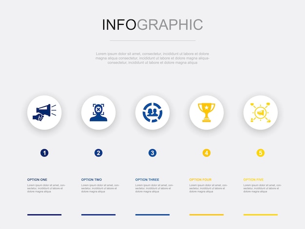 Tools sharing reduce expenses Crowdfunding Bicycle sharing innovation icons Infographic design template Creative concept with 5 steps