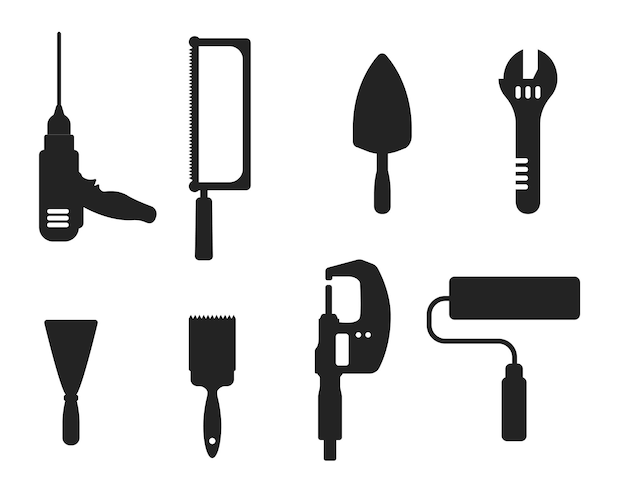 Tools Vector Silhouetten Collecties