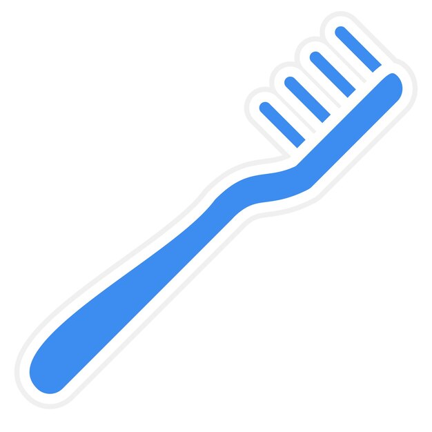 Vector tooth brushes icon style