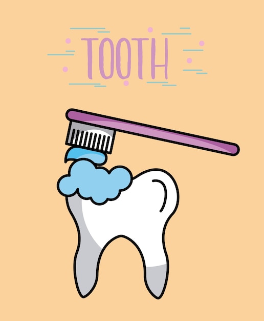 Tooth cartoon