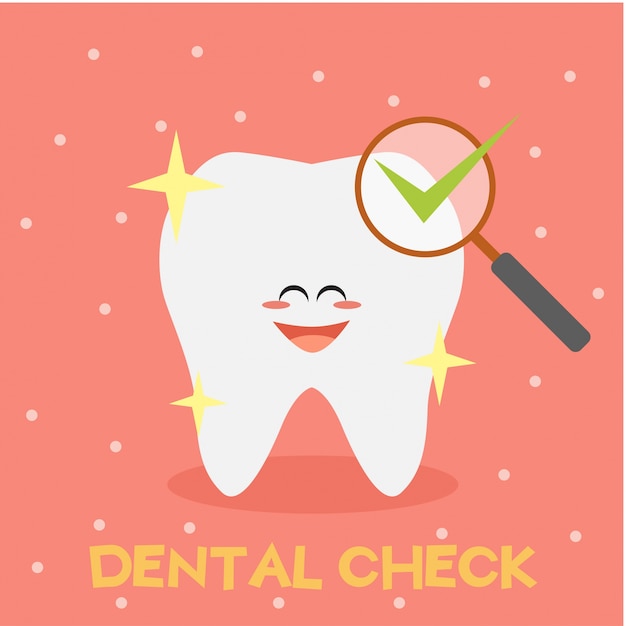 Tooth cleaning activities illustration