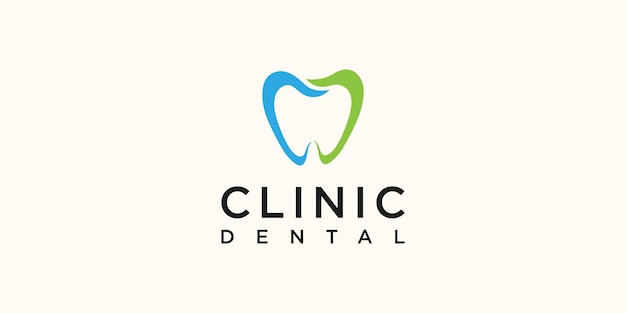 Tooth dental logo template