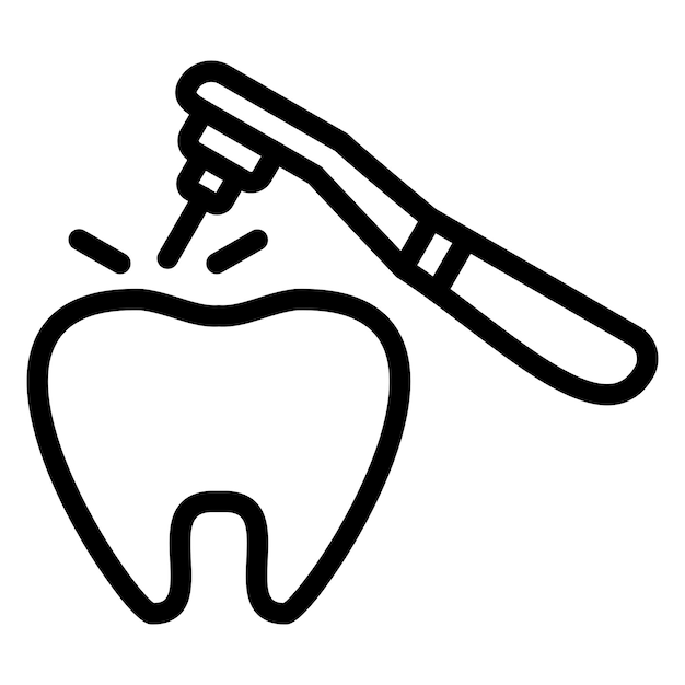 Tooth Drilling Icon Style