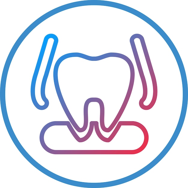 Tooth Extraction Icon Style