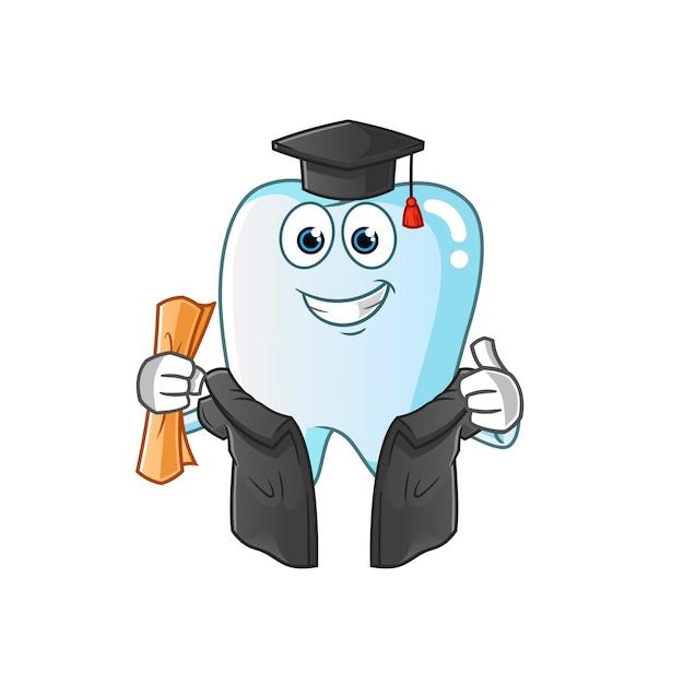 Tooth graduation illustration