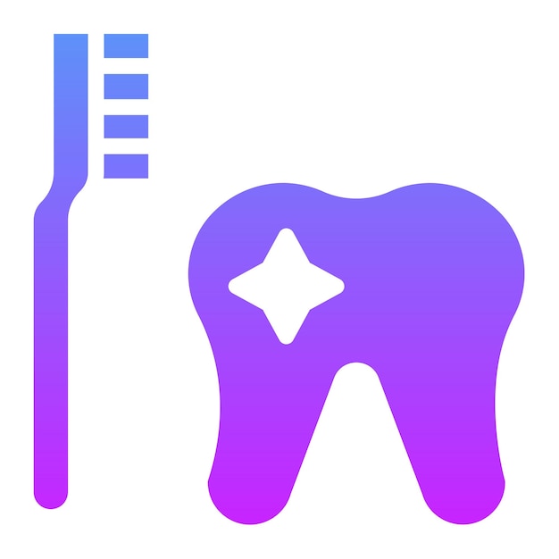 Tooth Hygiene vector icon illustration of Dental Care iconset