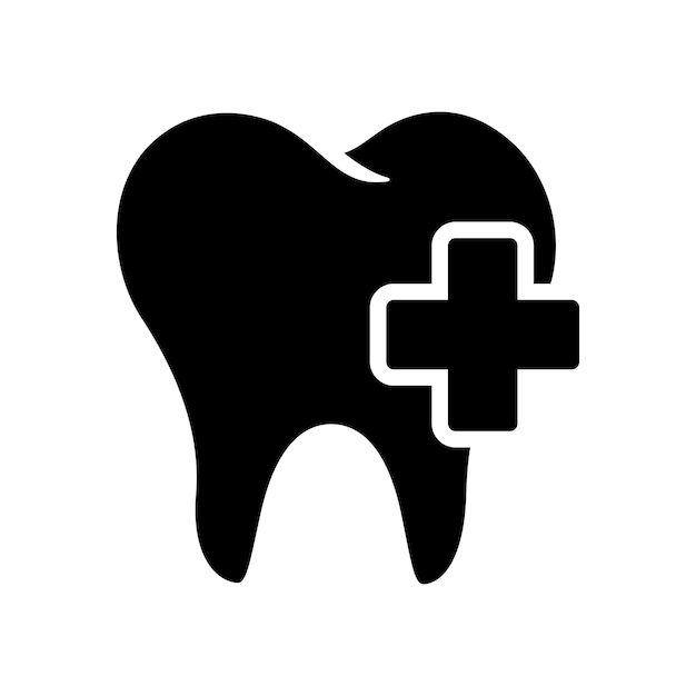 Tooth icon vector on trendy style for design and print