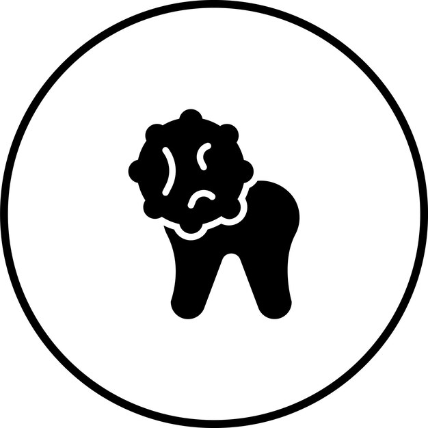 Tooth Infection vector icon illustratie van Dental Care iconset