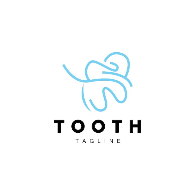 Tooth Logo Dental Care Vector Illustration Icon Design