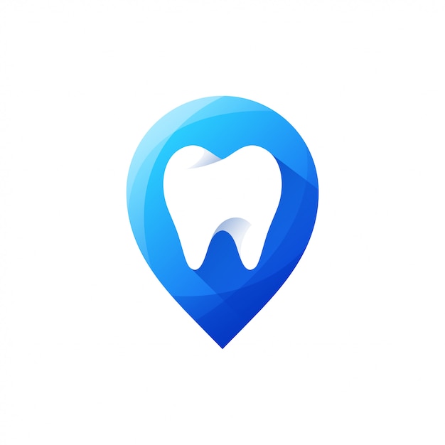 Tooth logo design vector illustration