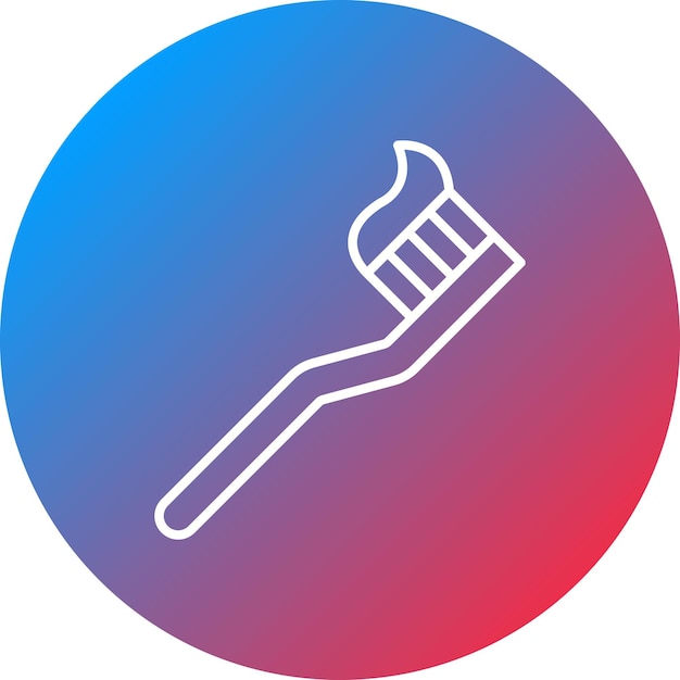 Tooth Paste on Brush icon vector image Can be used for Dental Care