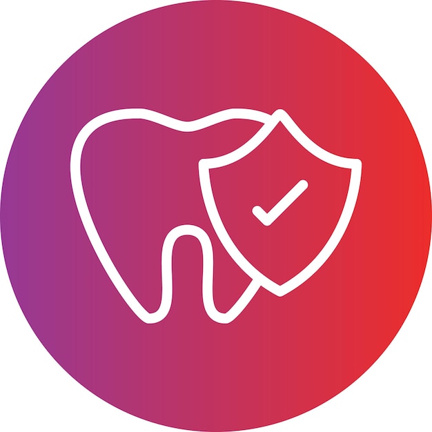 Tooth Protection Icon Style