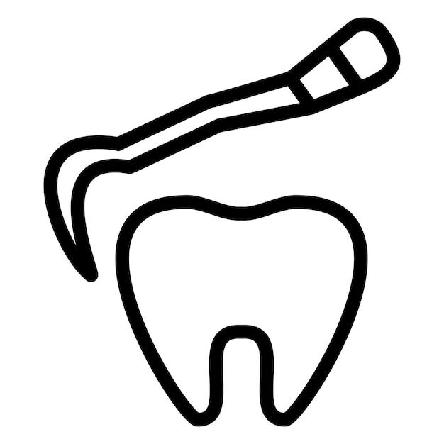 Tooth Scaling Icon Style