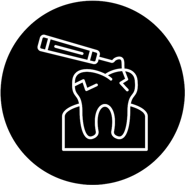 Tooth Scaling Icon Style